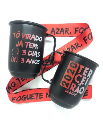CANECA ALUMINIO IMPRESSÃO DTF UV