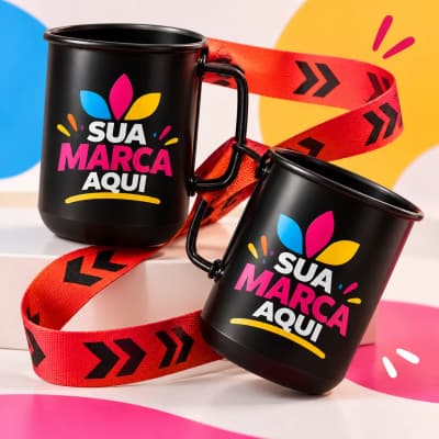 CANECA ALUMINIO IMPRESSÃO DTF UV
